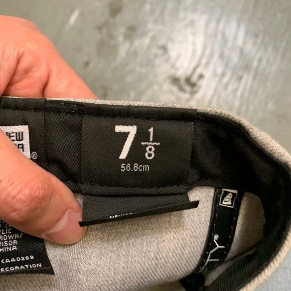 New Era Dodgers Los Angeles Baseball Hat Grey MLB 7 1/8 Summer Cap Outdoor - Picture 7 of 8